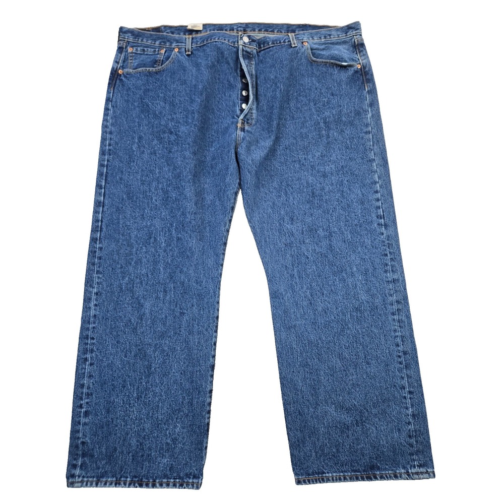 Levis 501 Blue Jeans Mens Size 52 x 30 Straight Leg Button Fly New Tags